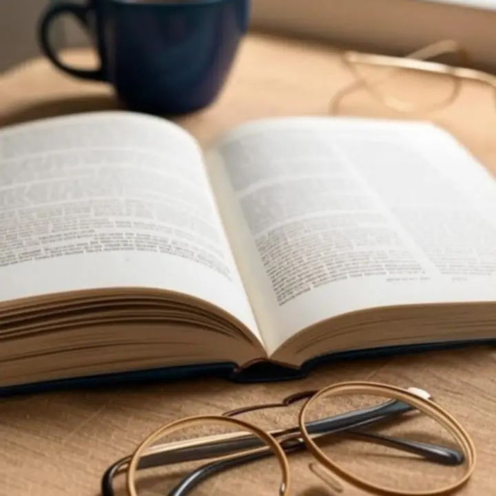 Edytorskie biurko z notatkami i książkami