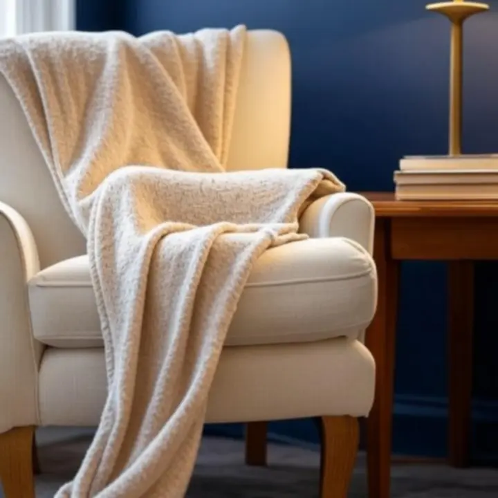 Inspirująca przestrzeń do czytania z naturalnym światłem i wygodnym fotelem