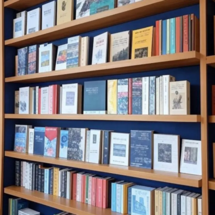 Półka z literaturą światową