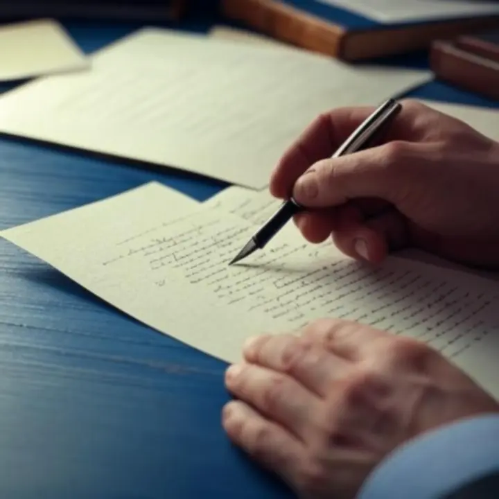 Portret pisarza w atmosferze pracowni